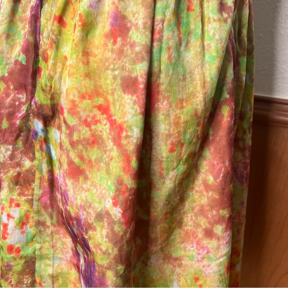 Sundance green floral silk sleeveless dress - Picture 8 of 10